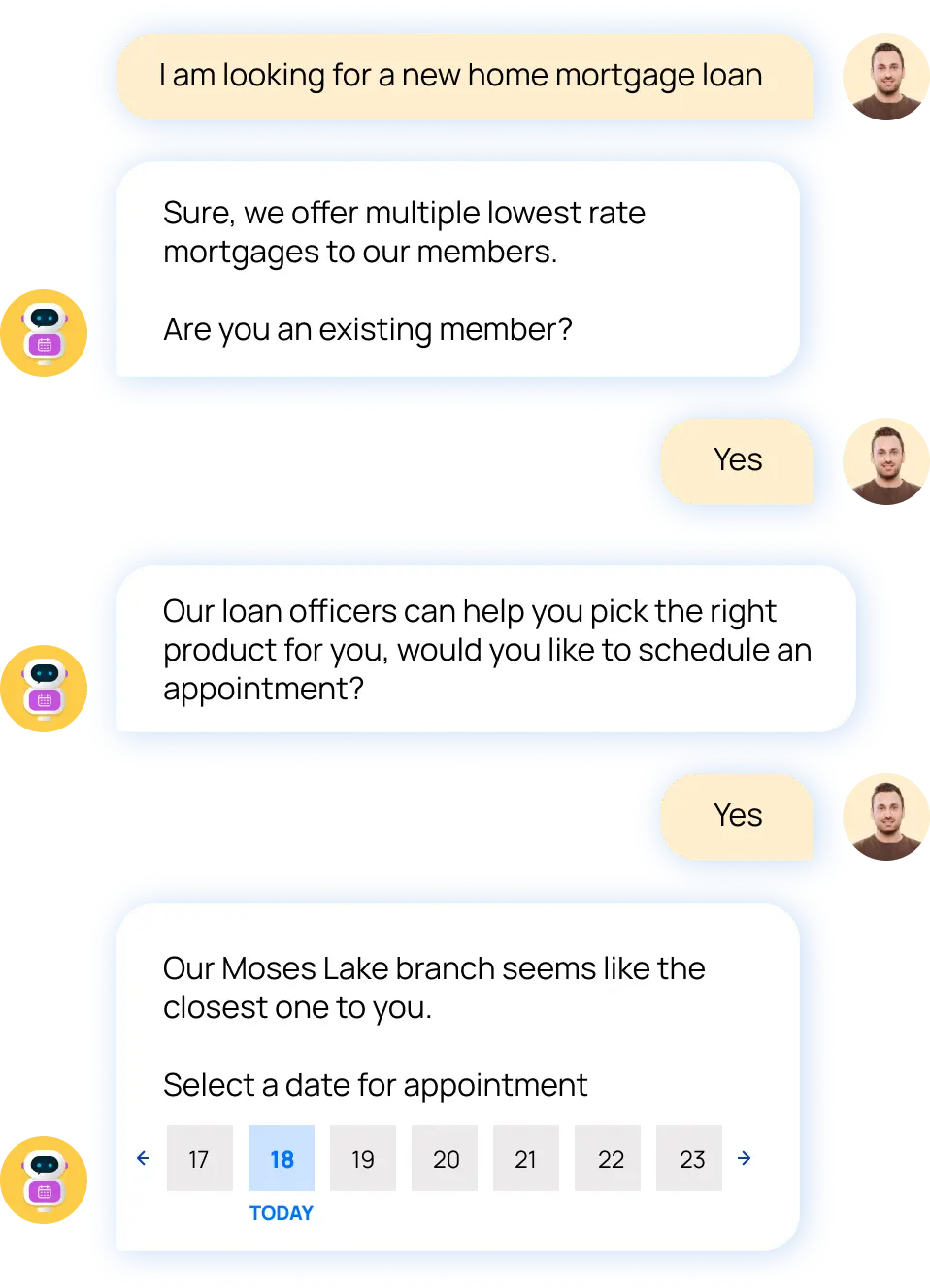 Chat based automation example.