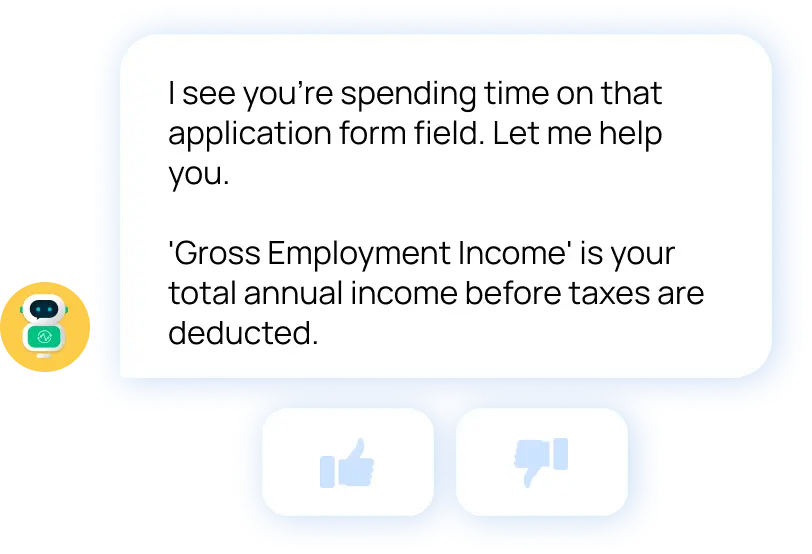 Chatbot automation with like dislike option.