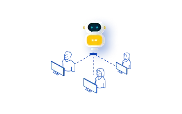 network of multiple user computers.